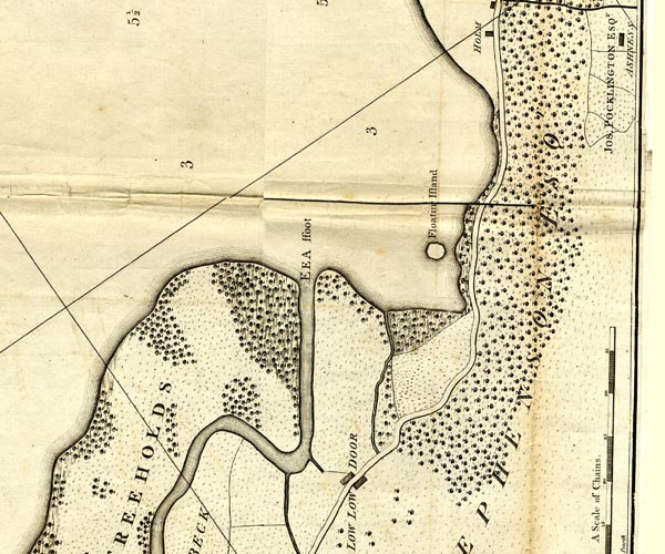 Clarke 1787 map, 1Km square