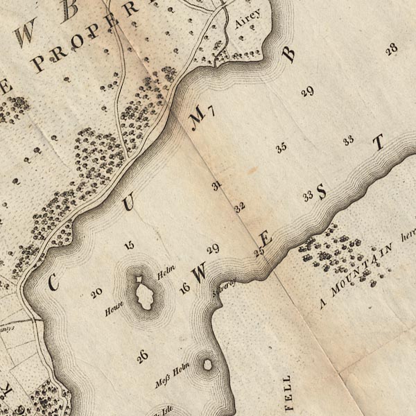 Clarke 1787 map, tetrad