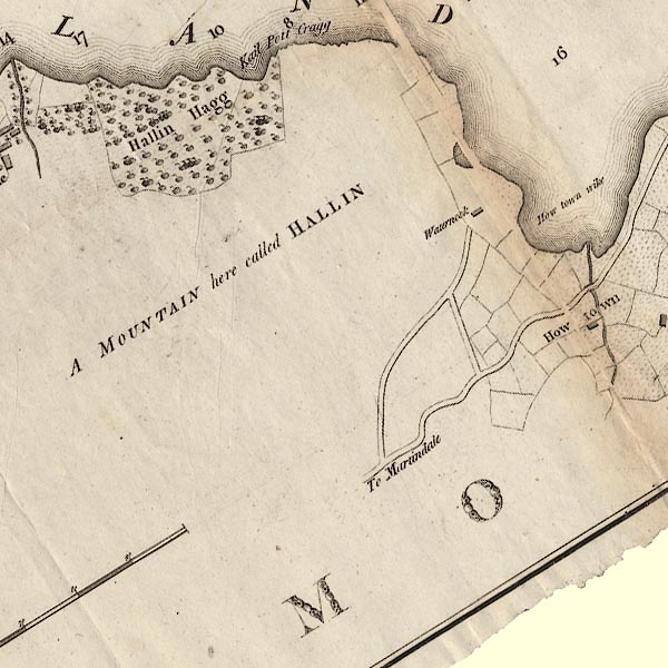 Clarke 1787 map, tetrad