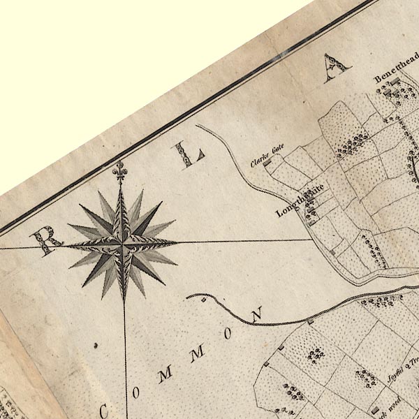 Clarke 1787 map, tetrad